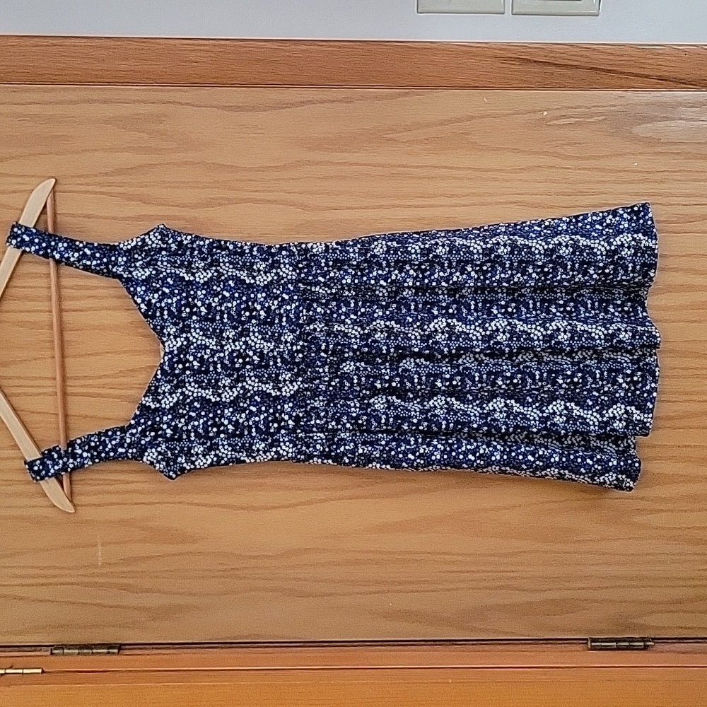 BeBop Short Floral Dress - Small, Blue